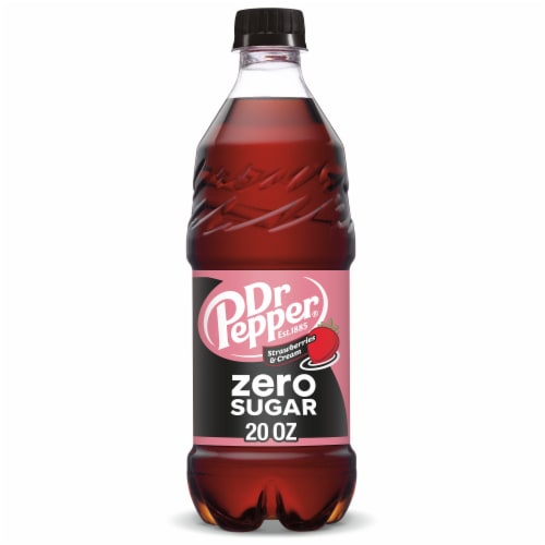 Dr Pepper Strawberries & Cream Zero Sugar Soda U0