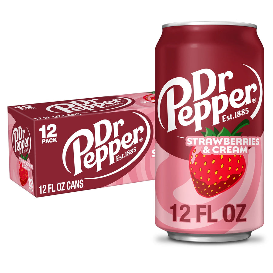 Dr Pepper Strawberries & Cream Soda J0